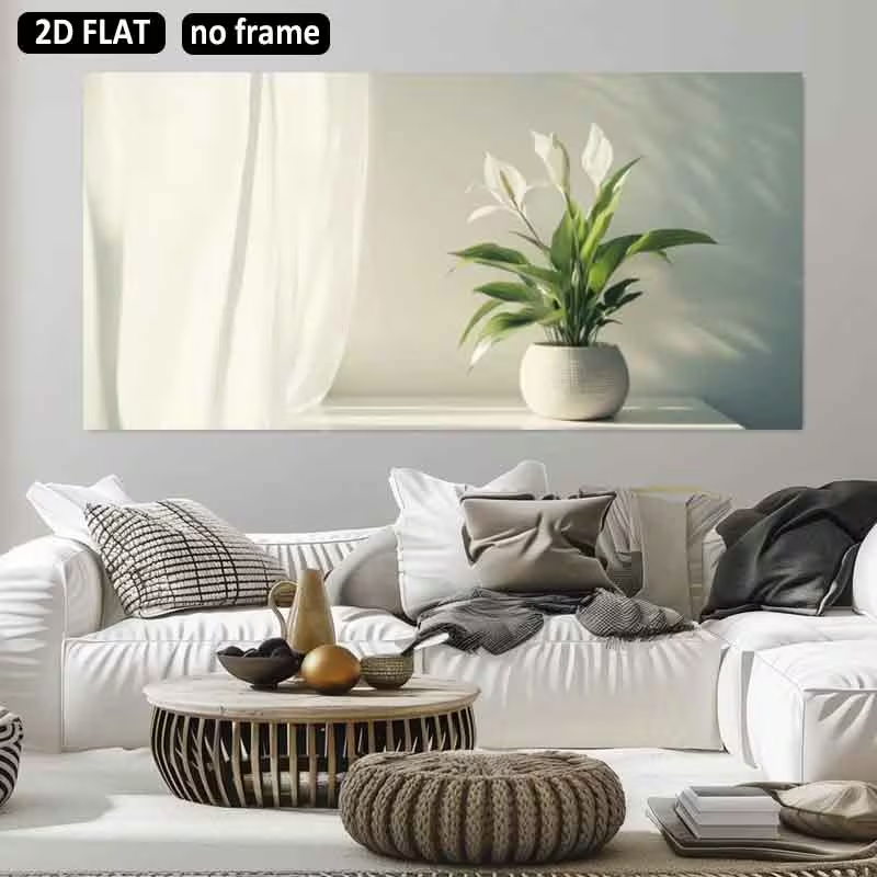Peace Lily White - (1 шт. без рамы) 2D плоский,